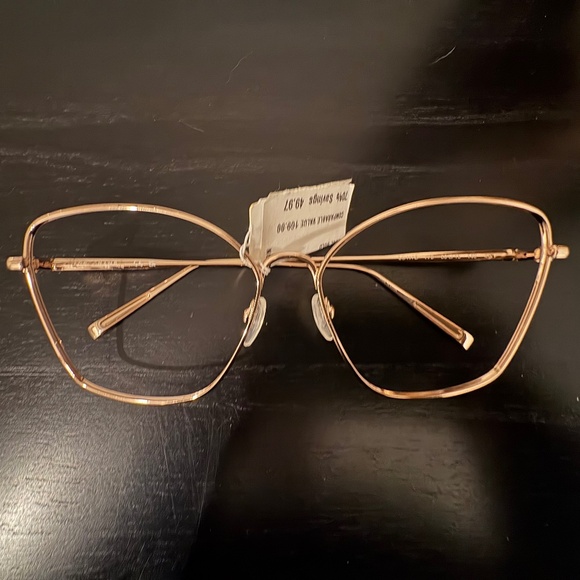 NWT LONGCHAMP ROSEGOLD Frames No Lenses Reading Glasses LO117S 770 - Picture 1 of 8